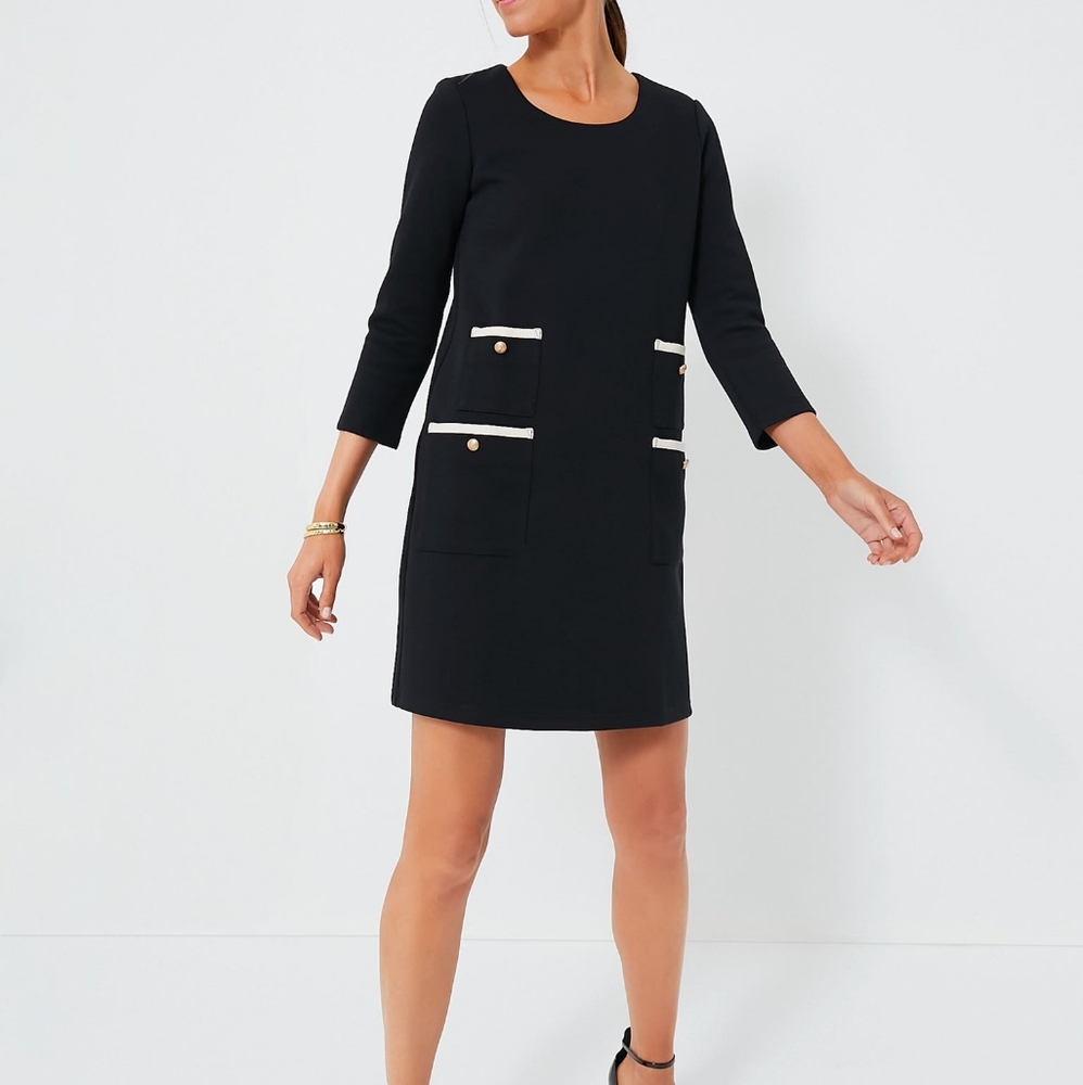 Tuckernuck Black Francoise Mod Mini Dress Size XXS *Like New*